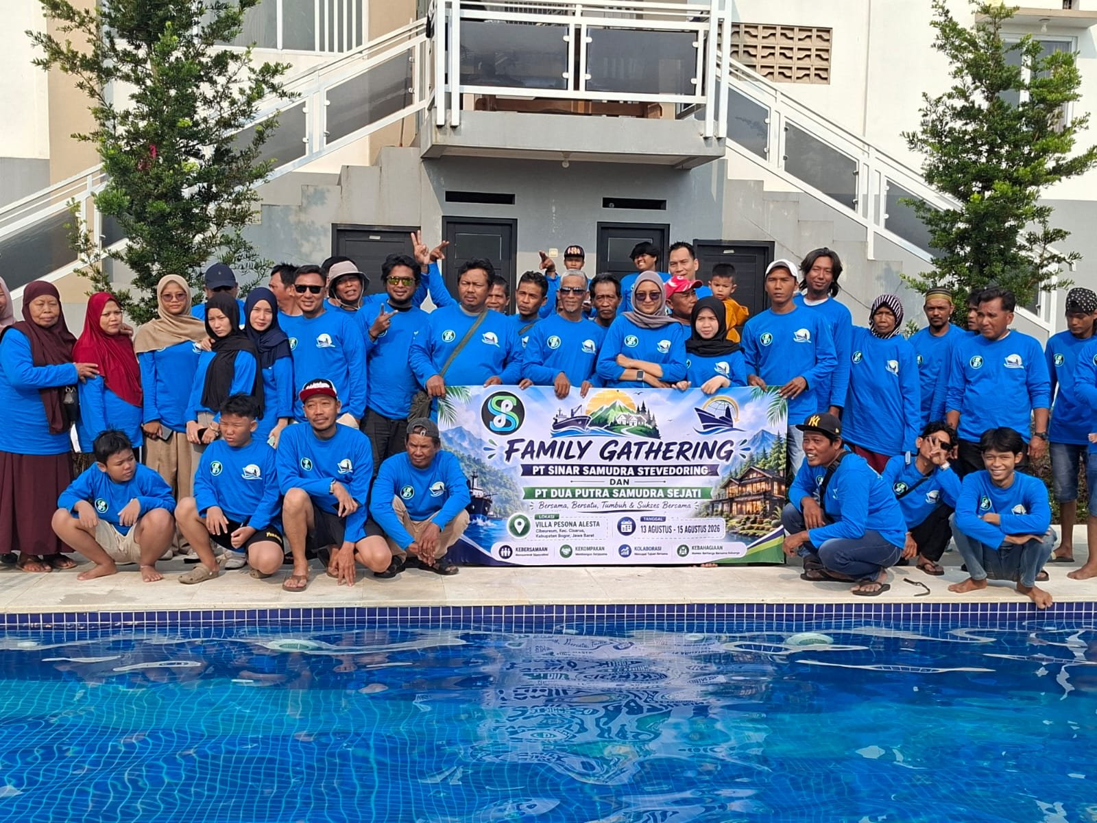 Karyawan PT DPSS dan PT Sinar Samudra Stevedoring dalam Family Gathering 2026